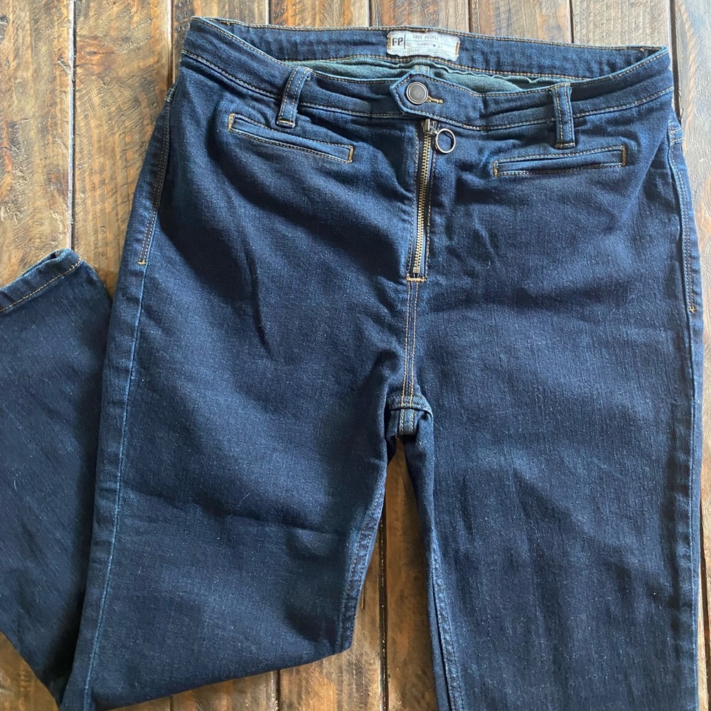 Free People cropped black jeans